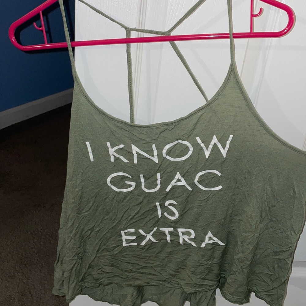 Fun green tank top